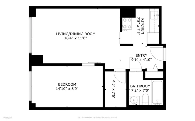 $169,000 | 4343 North Clarendon Avenue, Unit 911, Chicago, IL 60613