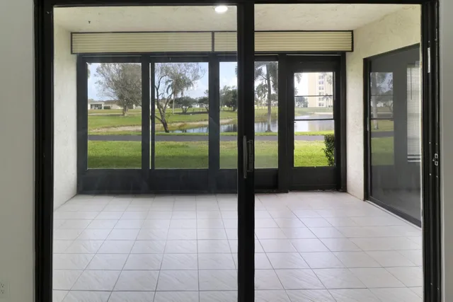 a view of front door