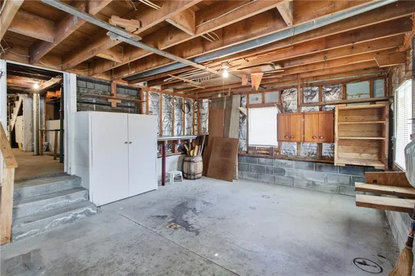 a view of a storage room