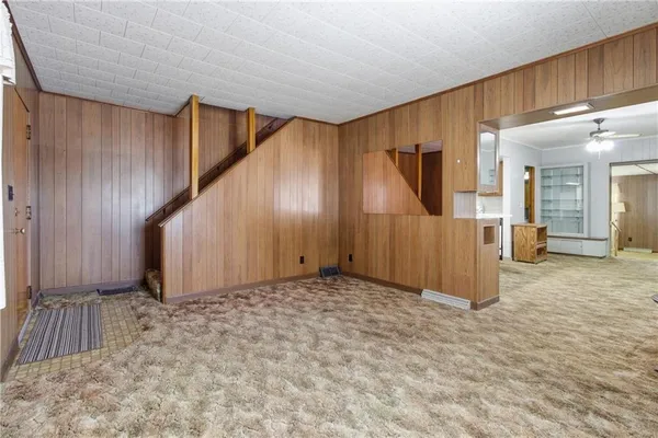 a view of an empty room