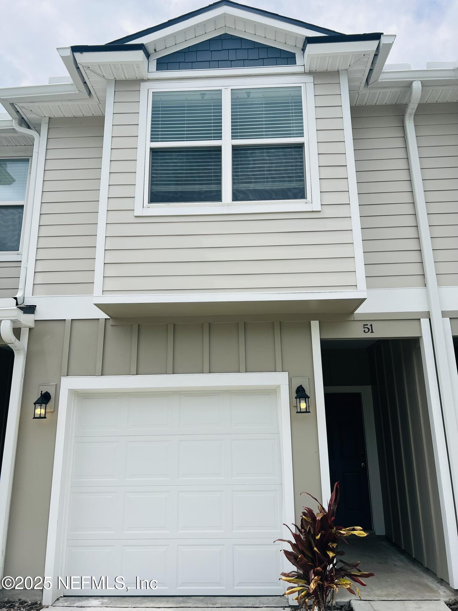 a front view of a house