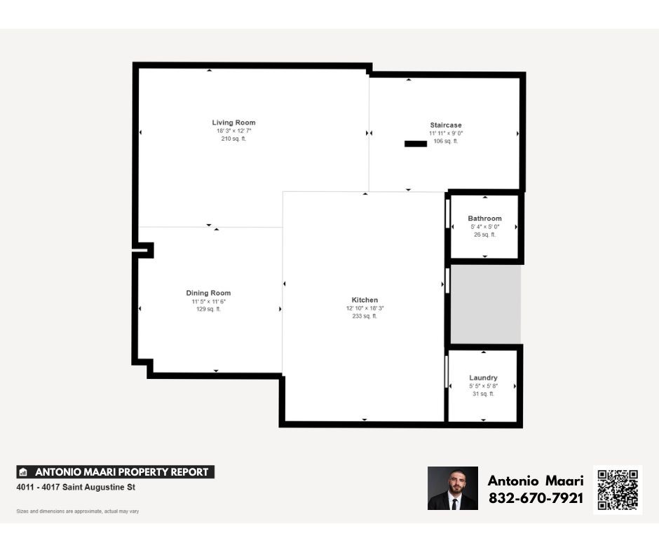 4017 Ward Street Houston, TX 77021 - Photo 43 of 45 Floorplan second story