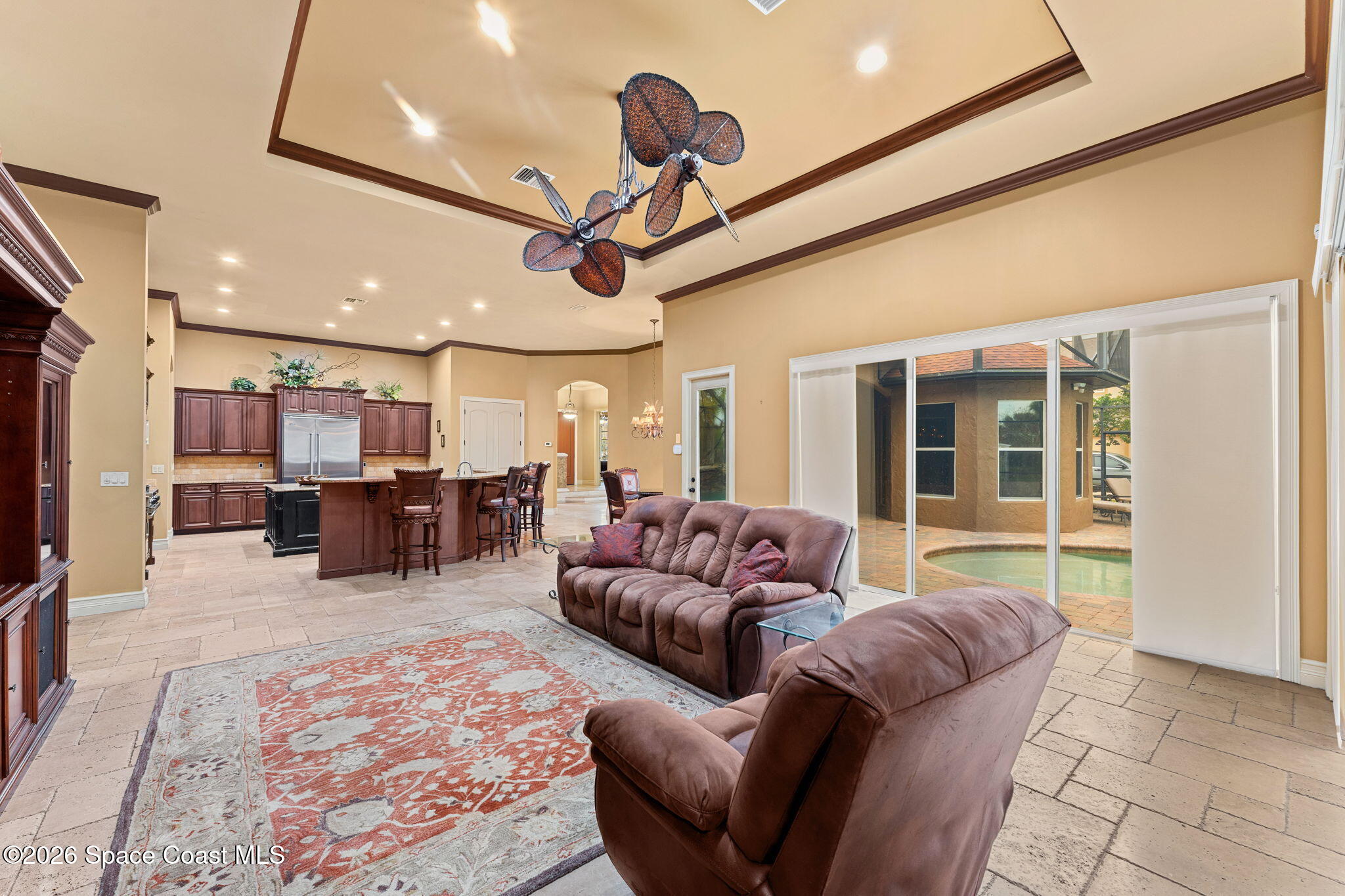 5137 Royal Paddock Way Merritt Island, FL 32953 - Photo 18 of 132 a living room with furniture ceiling and flat screen tv