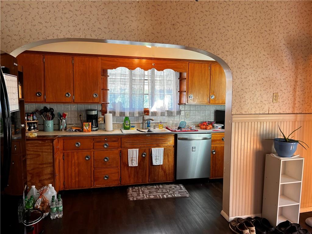 110 Walters Street Derry, PA 15627 - Photo 5 of 16 a kitchen with a sink a stove and cabinets