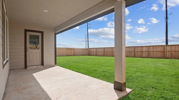 a view of a backyard with a garden