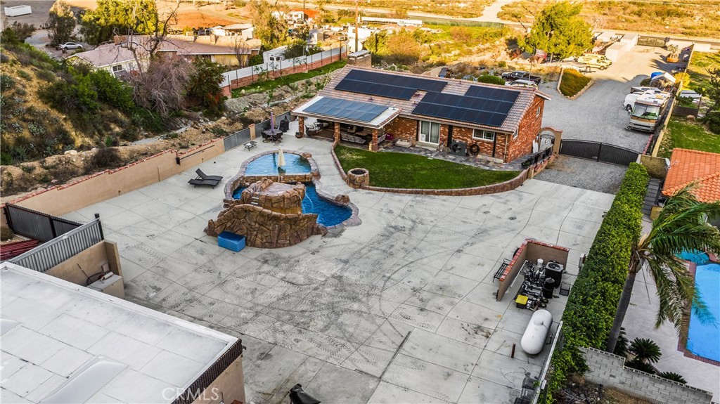 3070 Lytle Creek Road Lytle Creek, CA 92358 - Photo 63 of 68 an aerial view of a house with a garden