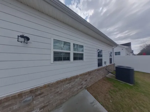 a view of house and front door