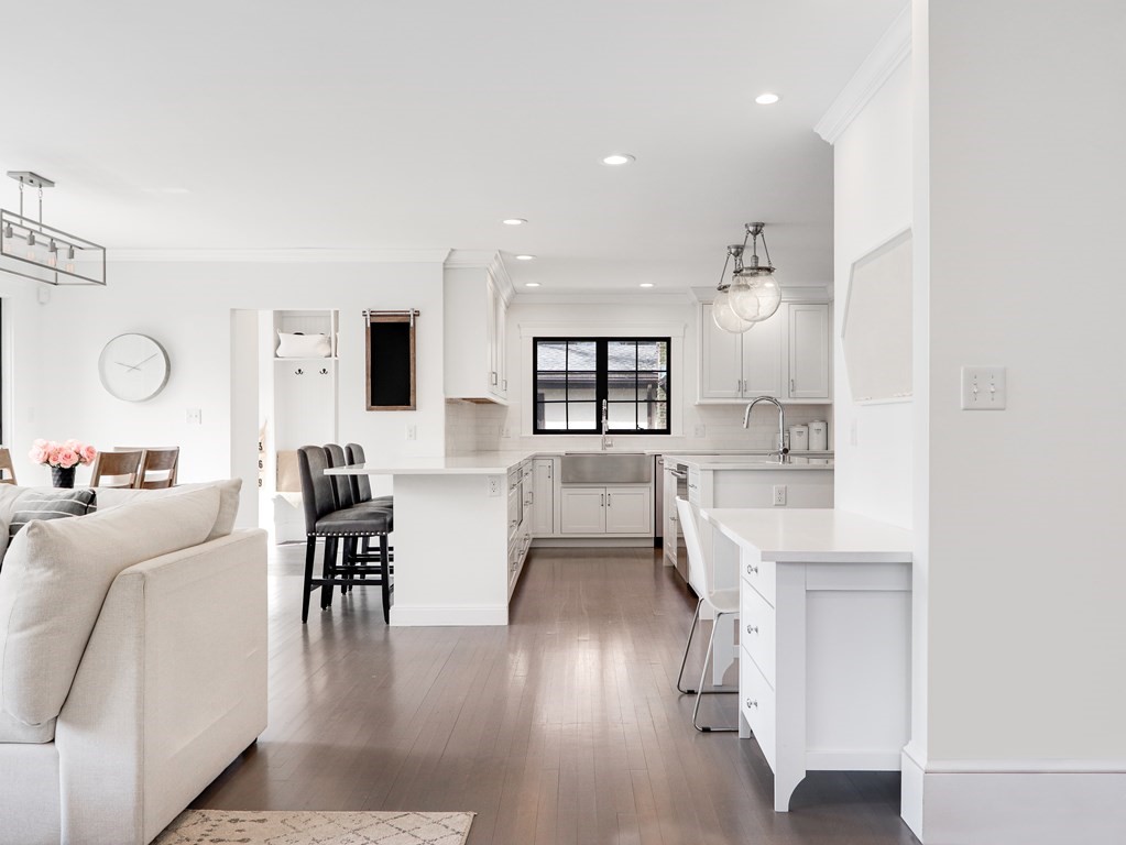 18 Brackett Road Newton, MA 02458 - Photo 3 of 32 a living room with furniture and a table