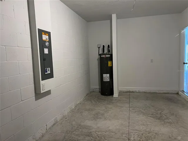 a view of a lake with a mountain in the back