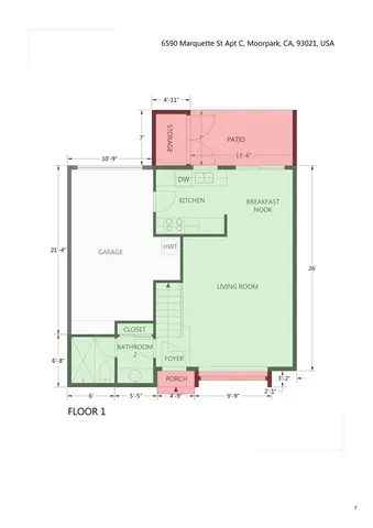 $549,900 | 6590 Marquette Street, Unit C, Moorpark, CA 93021