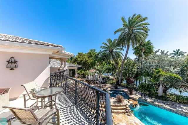 a view of balcony and patio