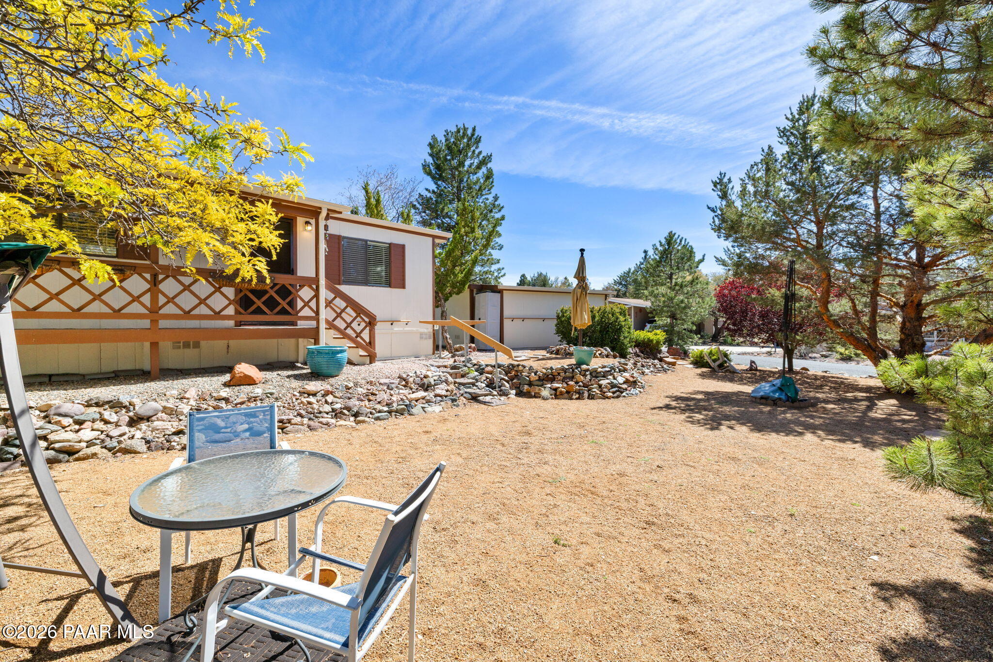 Large private yard
