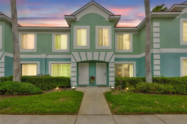 a front view of a house having yard