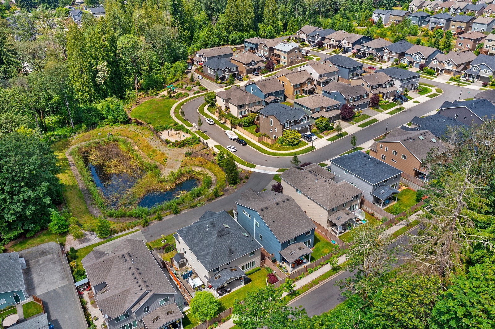14114 163rd Place Southeast Renton, WA 98059 - Photo 29 of 33 an aerial view of residential house with outdoor space