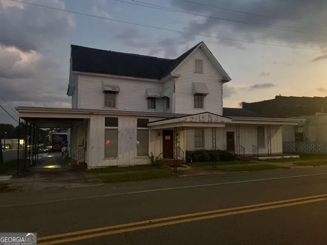 a view of outdoor space yard and swimming pool