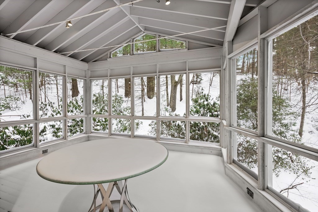 9 Valley View Road Weston, MA 02493 - Photo 28 of 30 a view of a dining room with furniture window and outside view