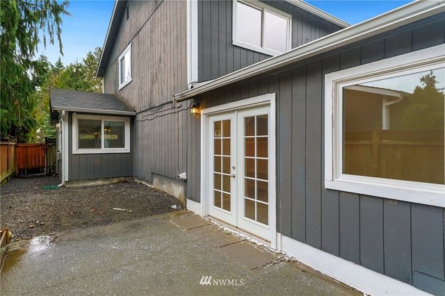 a view of a house with a large windows