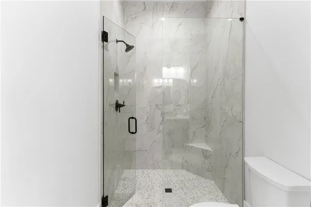 a view of a lake with a mountain