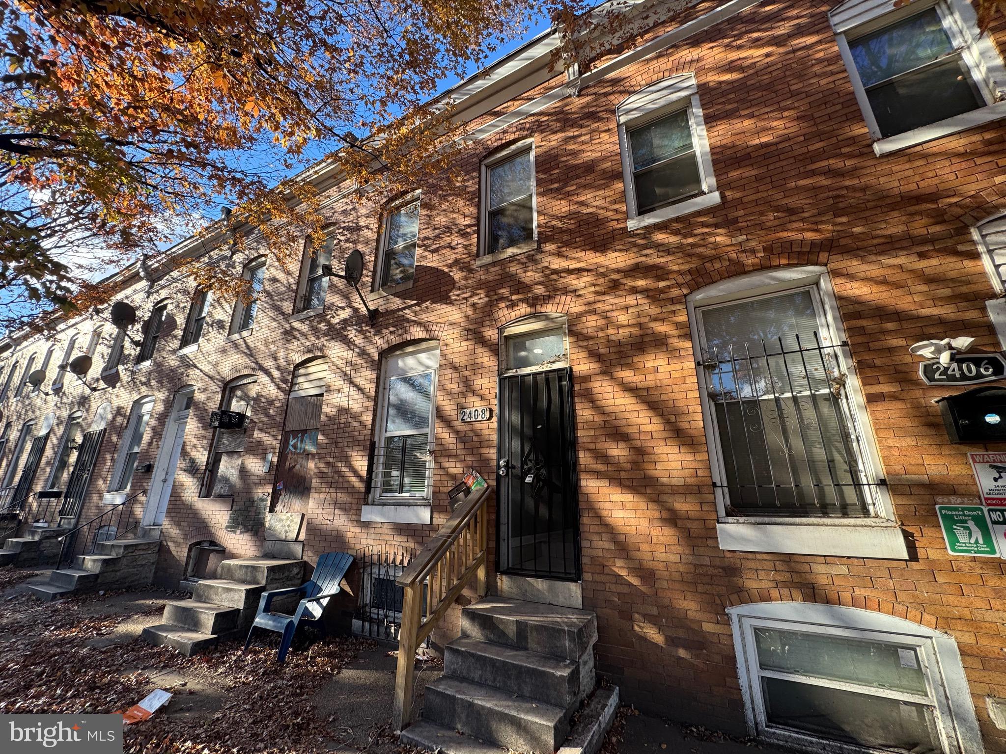 2408 Wilkens Avenue Baltimore, MD 21223 - Photo 24 of 26 a front view of a house