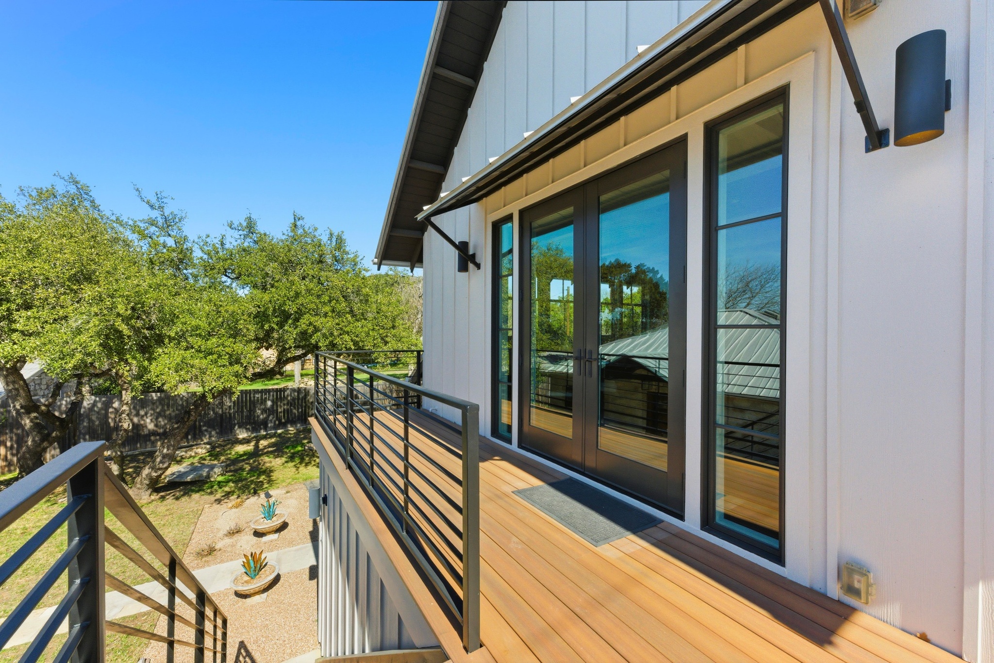 15943 Booth Circle Volente, TX 78641 - Photo 25 of 35 a view of balcony with a potted plant