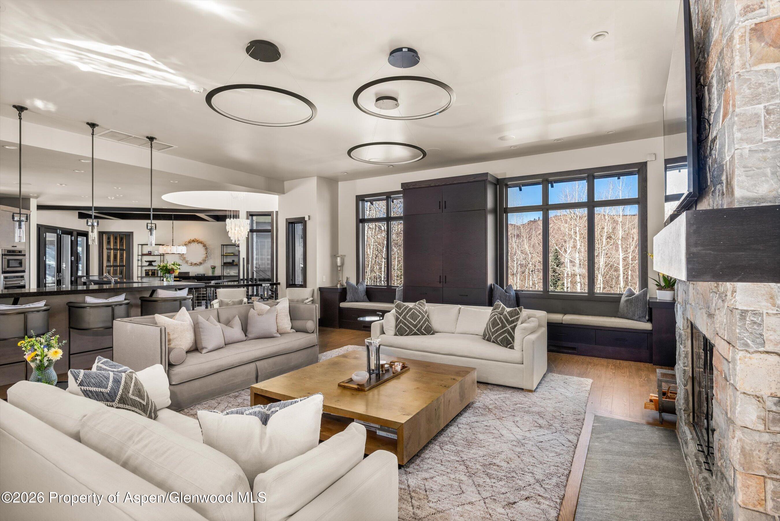 32 Elk Ridge Lane Snowmass Village, CO 81615 - Photo 17 of 58 a living room with furniture and a large window
