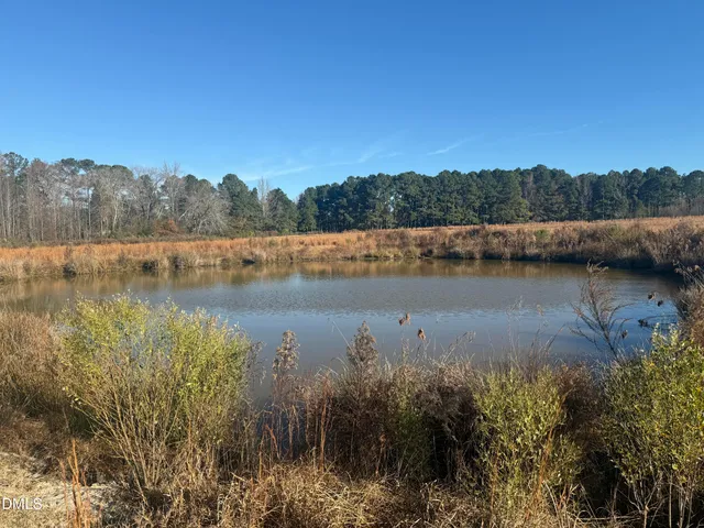 a view of a lake with a mountain view