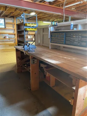 a view of storage and utility room