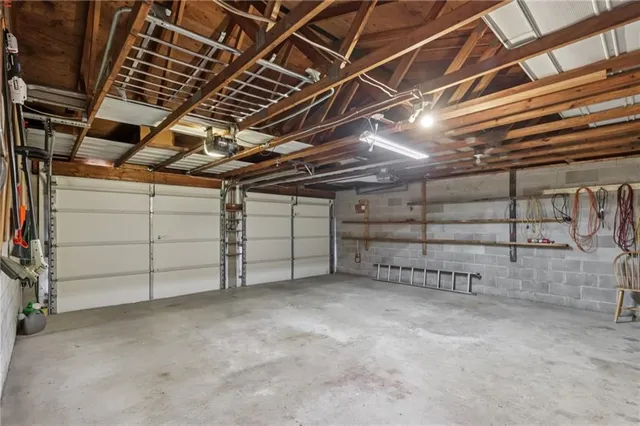 a view of a room with racks