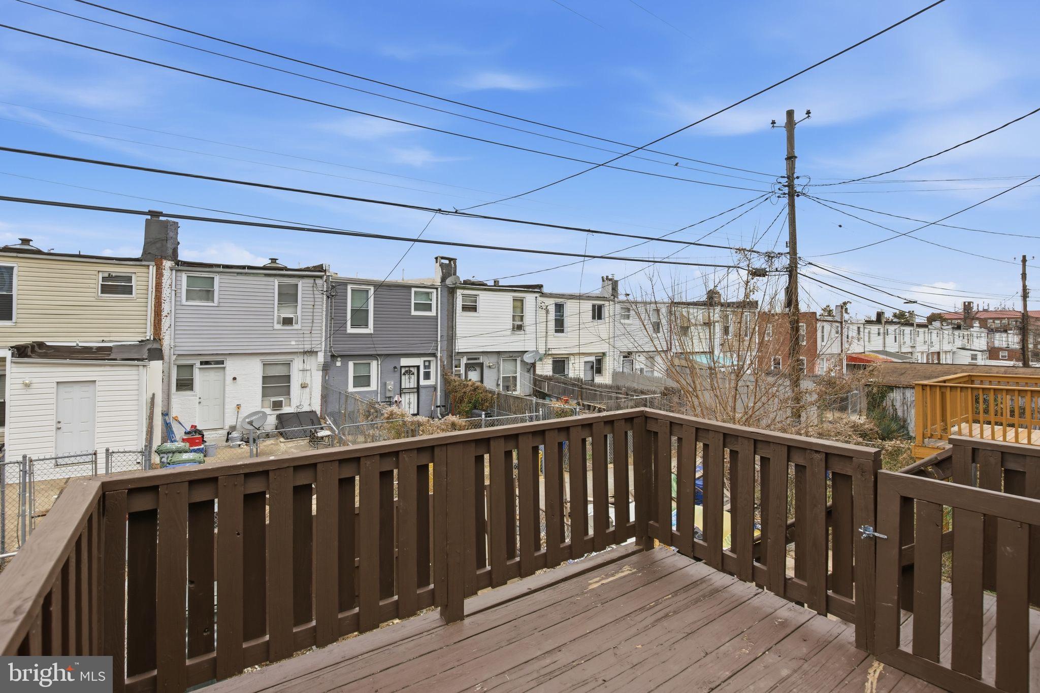 3330 Ravenwood Avenue Baltimore, MD 21213 - Photo 4 of 31 Rear Deck