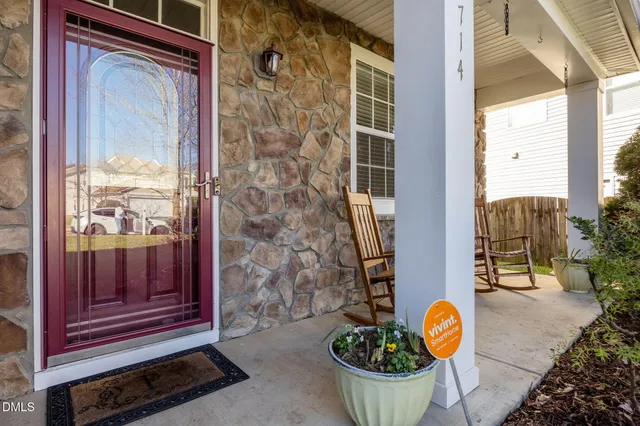 a view of a entryway door of the house