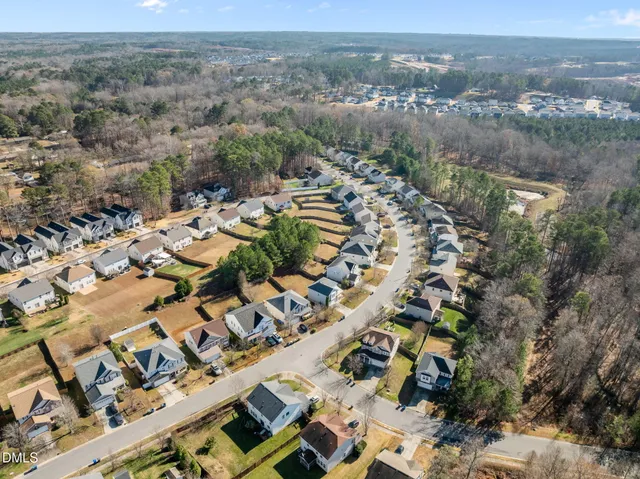 an aerial view of multiple house