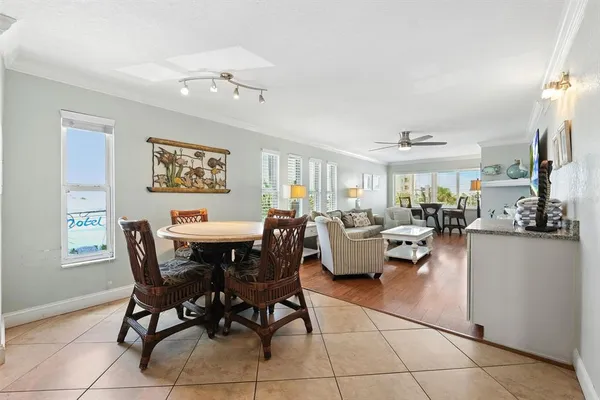 a view of a kitchen from the hallway