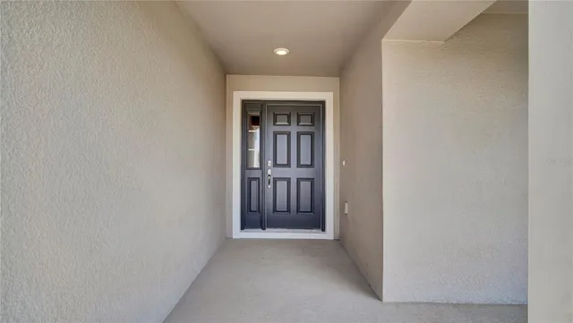 a view of an entryway door