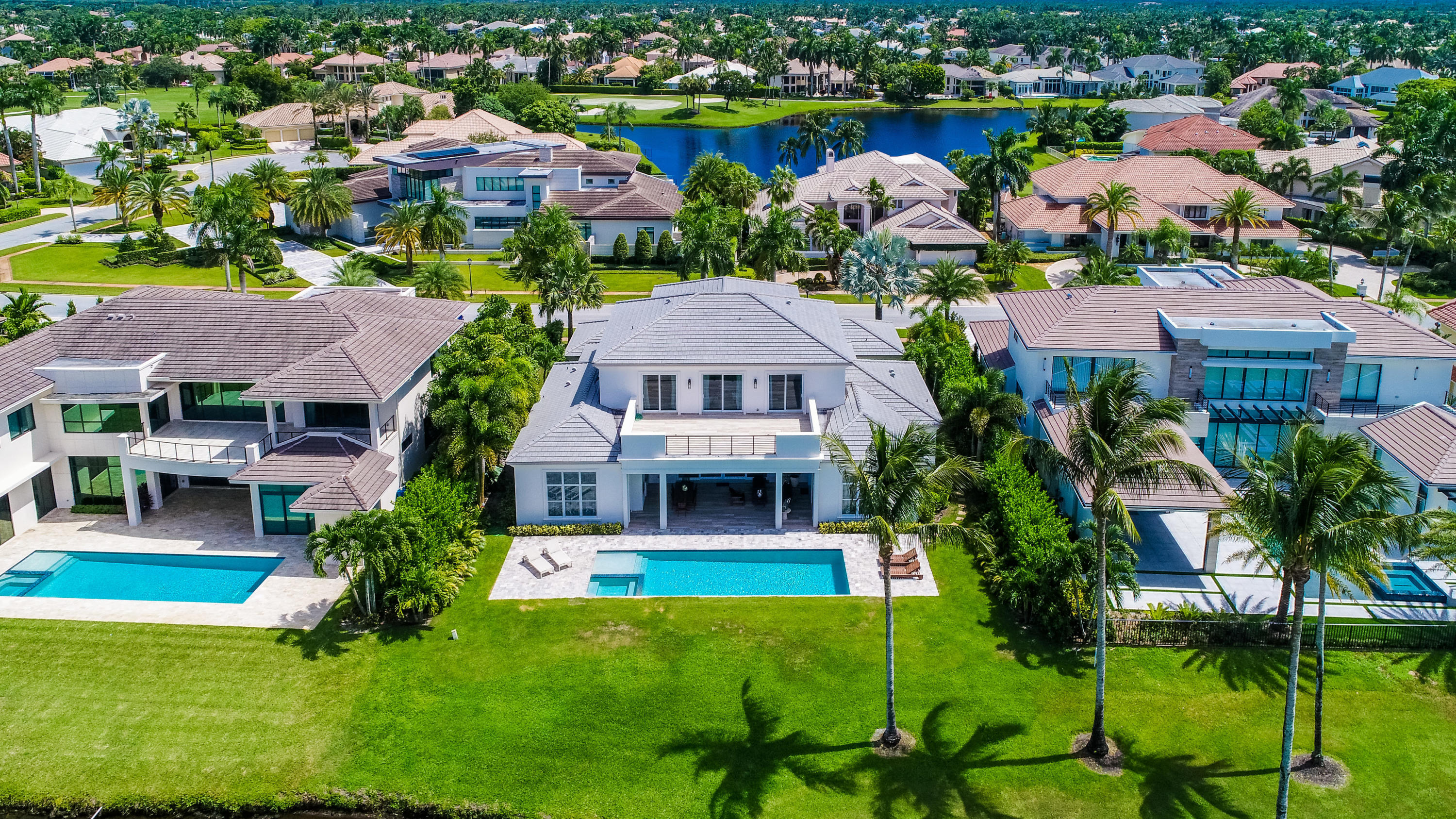 7140 Queenferry Circle Boca Raton, FL 33496 - Photo 22 of 51 a aerial view of a house with a garden and plants
