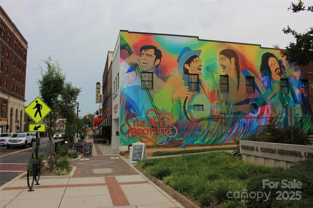 a front view of a building with street