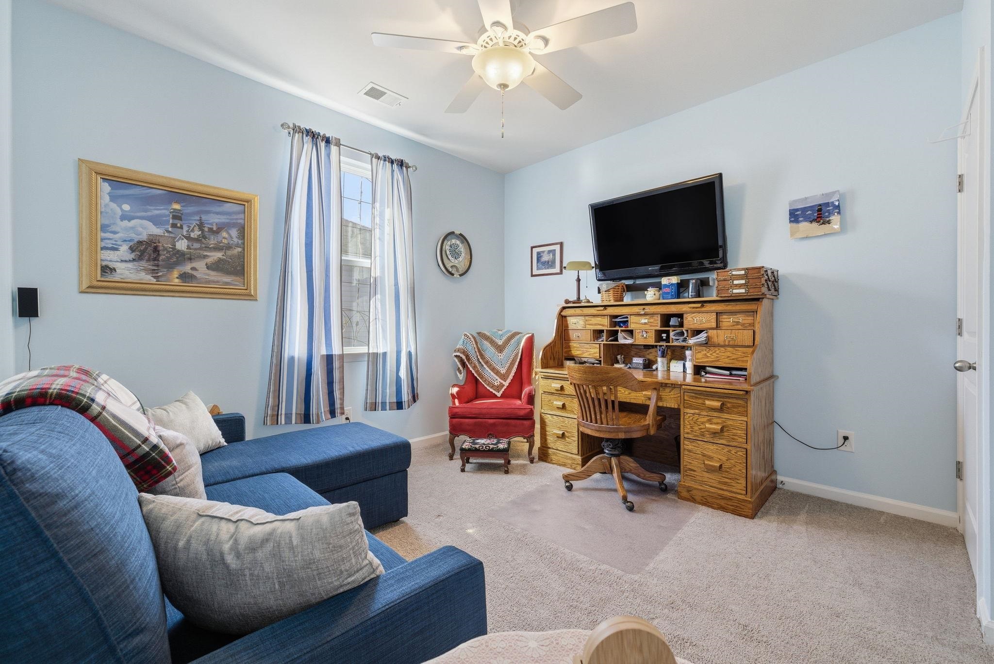 144 Legends Village Loop Myrtle Beach, SC 29579 - Photo 14 of 25 Carpeted office space featuring baseboards and ceiling fan