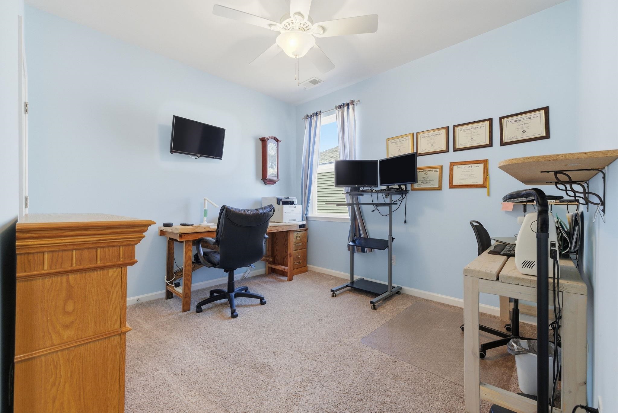 144 Legends Village Loop Myrtle Beach, SC 29579 - Photo 10 of 25 Home office with light colored carpet and ceiling fan