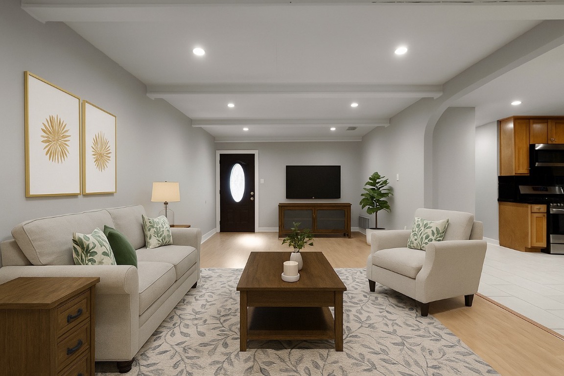 1504 West 39th 1/2 Street Austin, TX 78756 - Photo 1 of 23 a living room with furniture and a flat screen tv