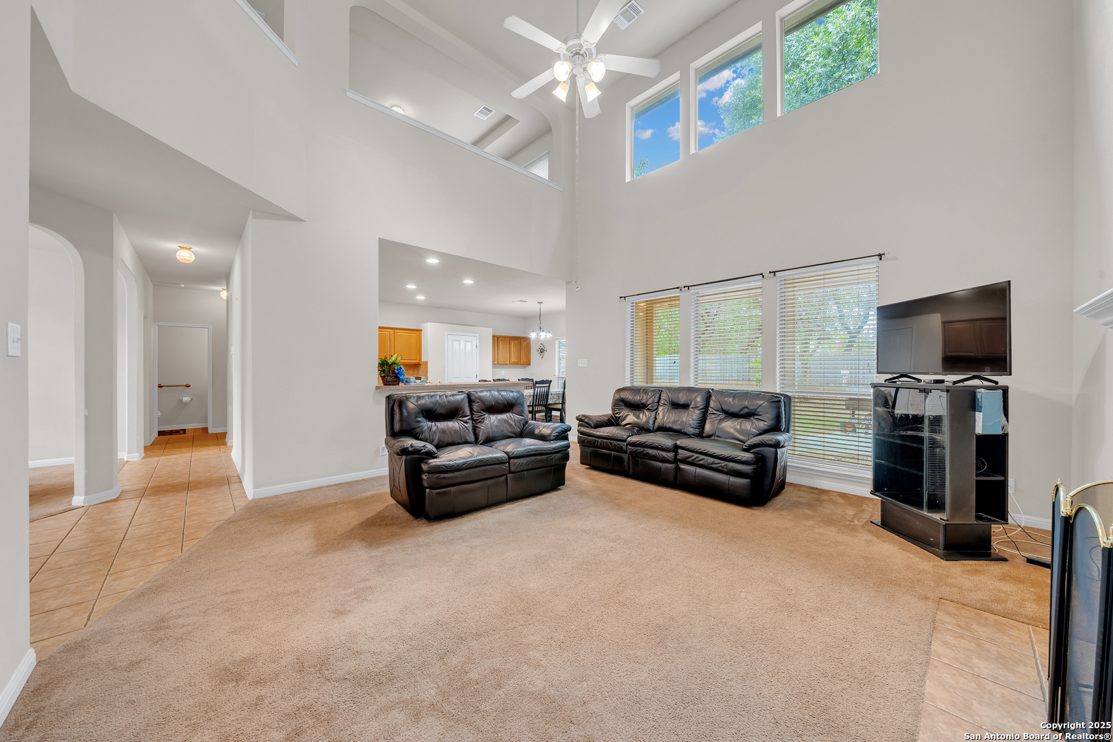 9243 McCafferty Drive Helotes, TX 78023 - Photo 3 of 40 a living room with furniture and a flat screen tv