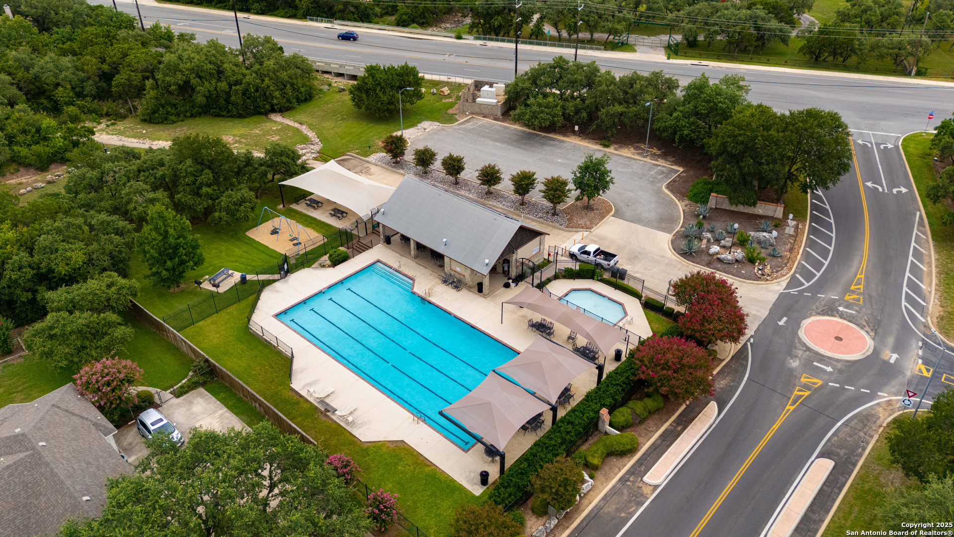 9243 McCafferty Drive Helotes, TX 78023 - Photo 38 of 40 an aerial view of a house with a ocean view