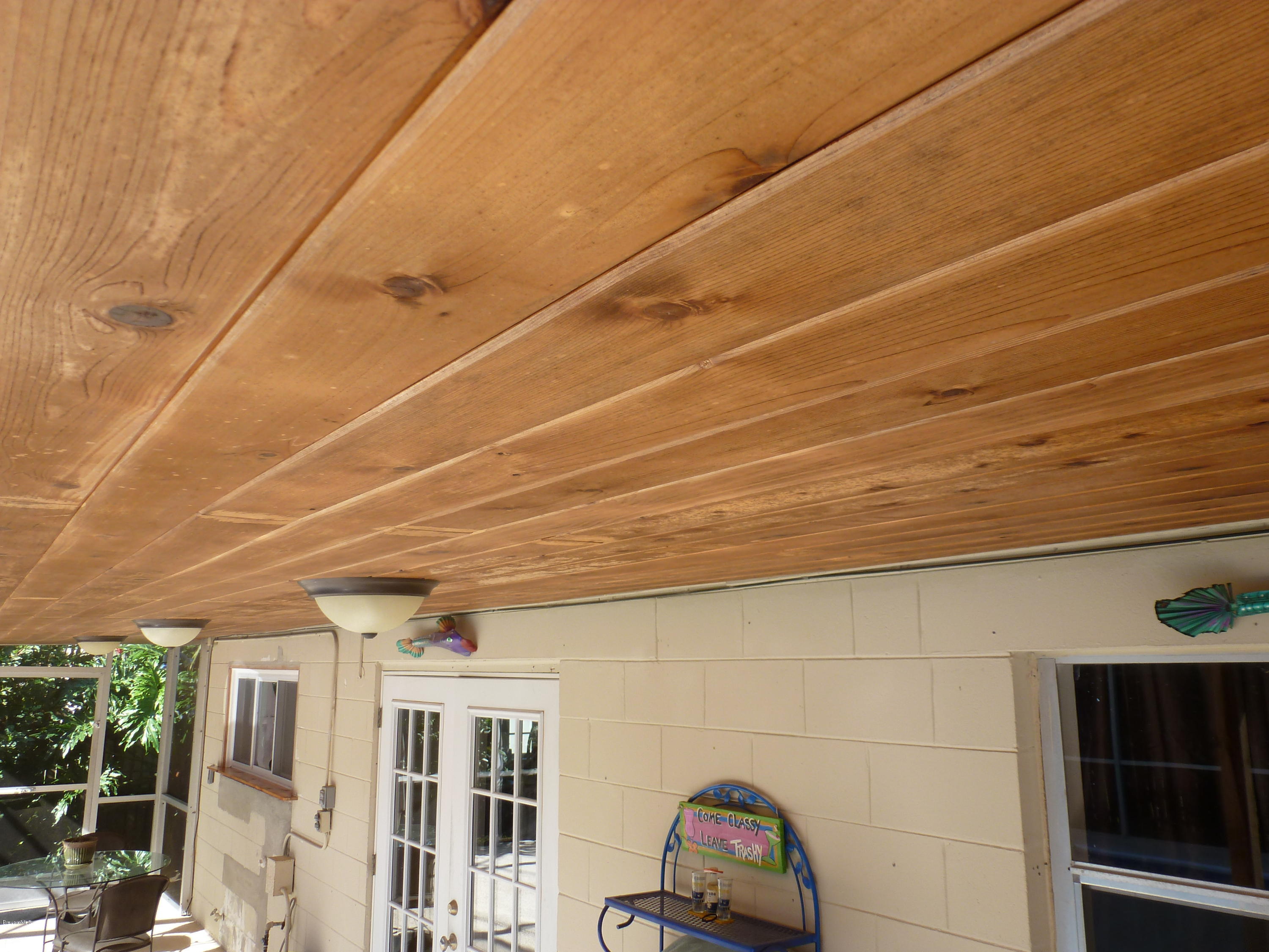 941 Lexington Road Rockledge, FL 32955 - Photo 16 of 16 Tongue and Groove Details on Lanai