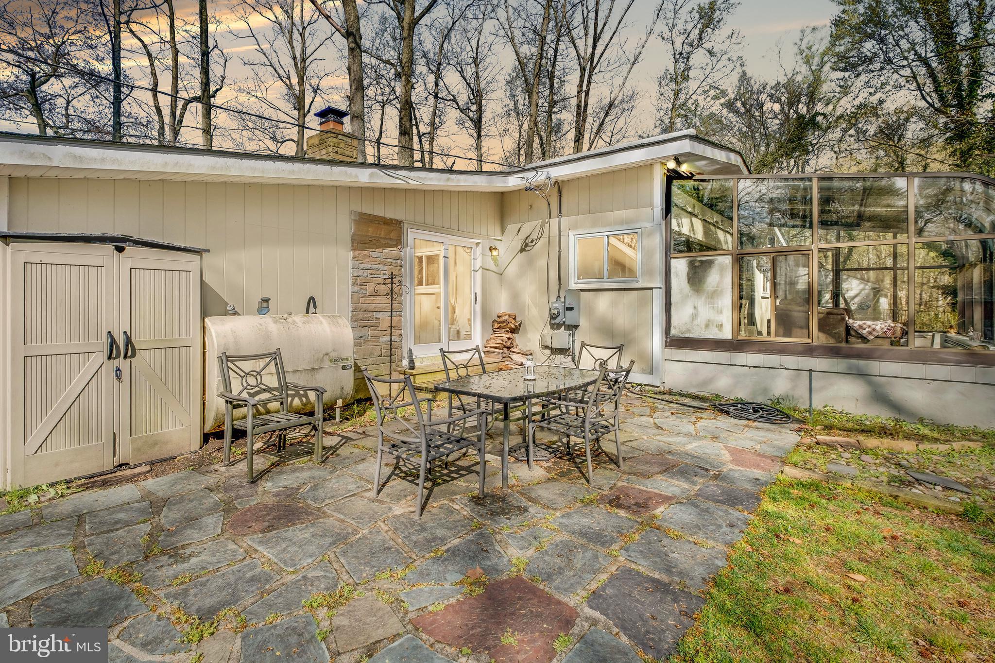 126 Eayrestown Road Medford, NJ 08055 - Photo 39 of 51 Slate Patio off Atrium