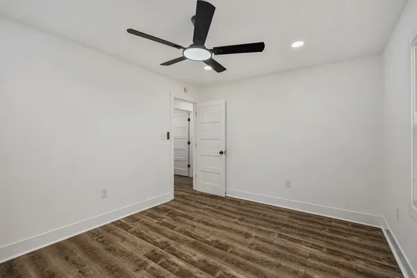wooden floor in an empty room
