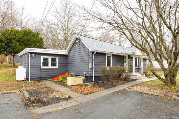 a view of a house with a patio