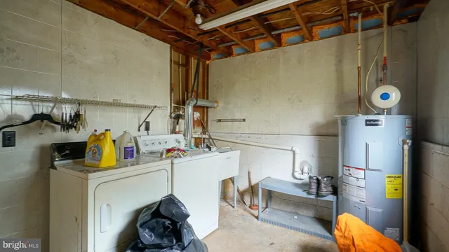 a view of storage and utility room