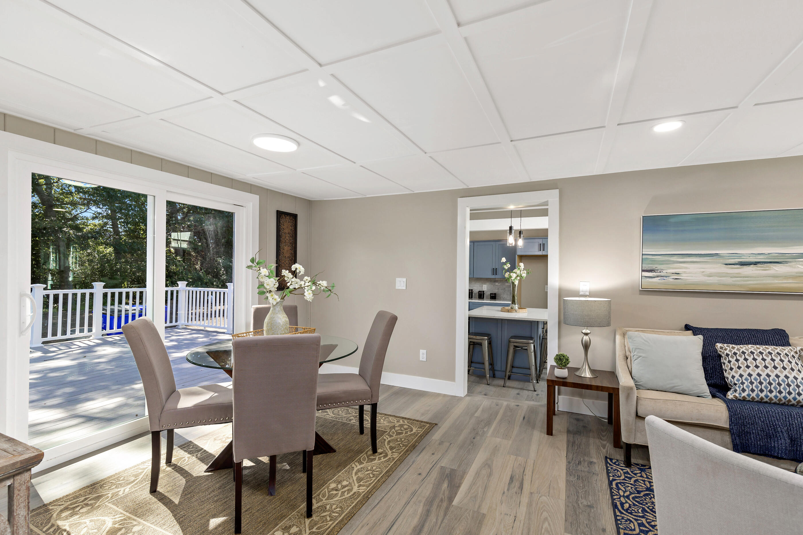 53 Monument Neck Road Bourne, MA 02532 - Photo 25 of 44 a view of a dining room with furniture window and outside view