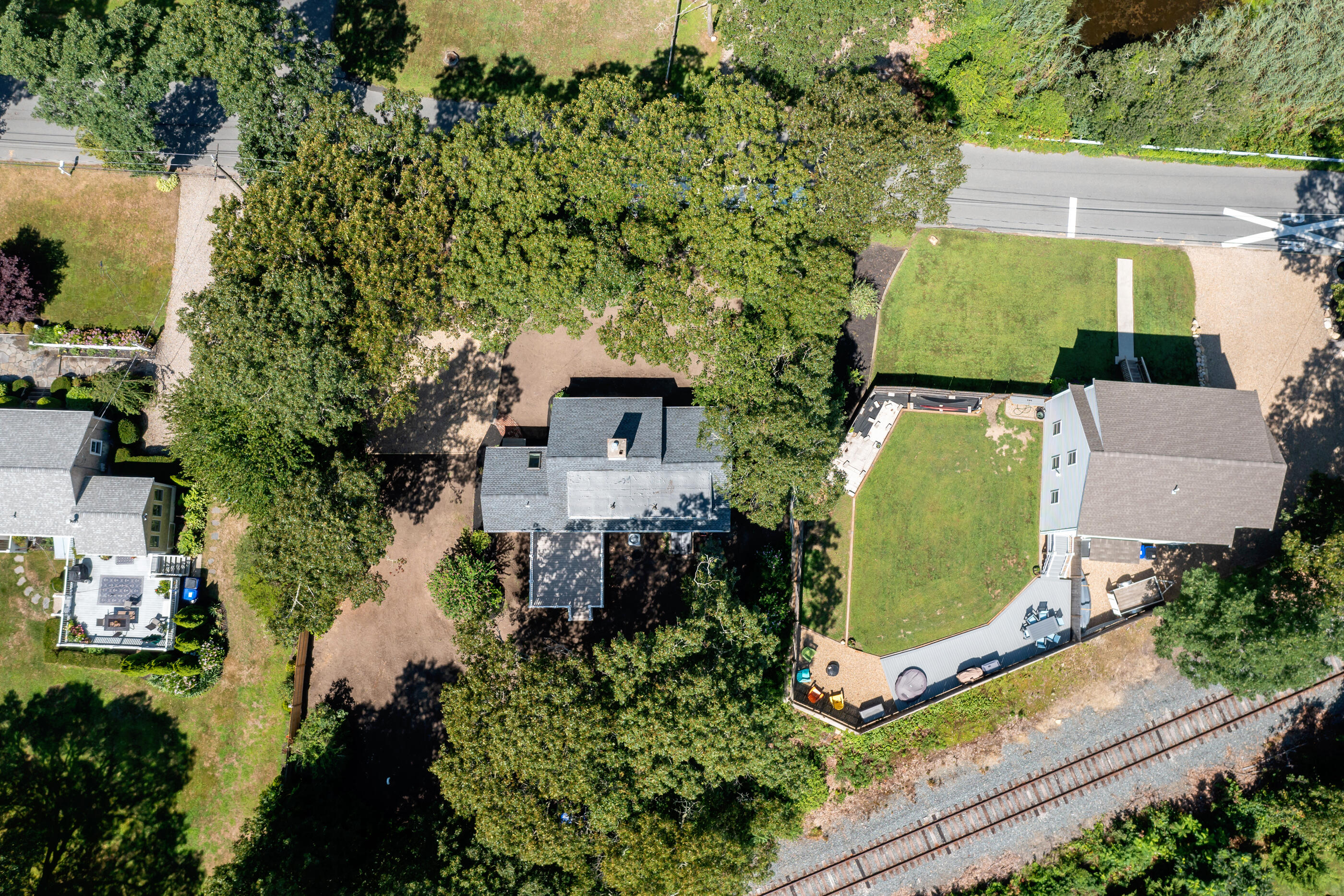 53 Monument Neck Road Bourne, MA 02532 - Photo 8 of 44 an aerial view of a house