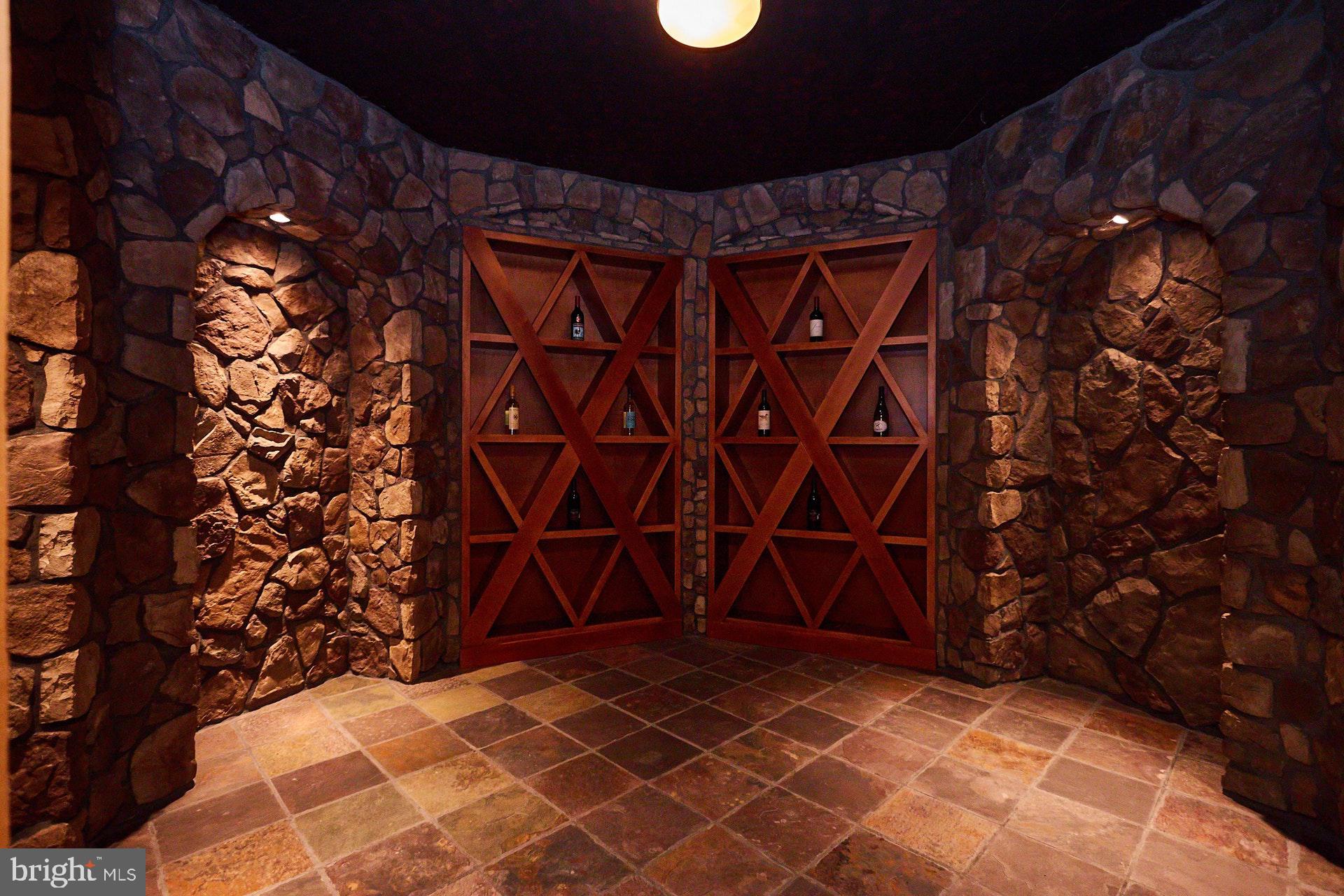 14047 Hume Road Hume, VA 22639 - Photo 51 of 73 Stone and Tile Wine Room with built ins for wine