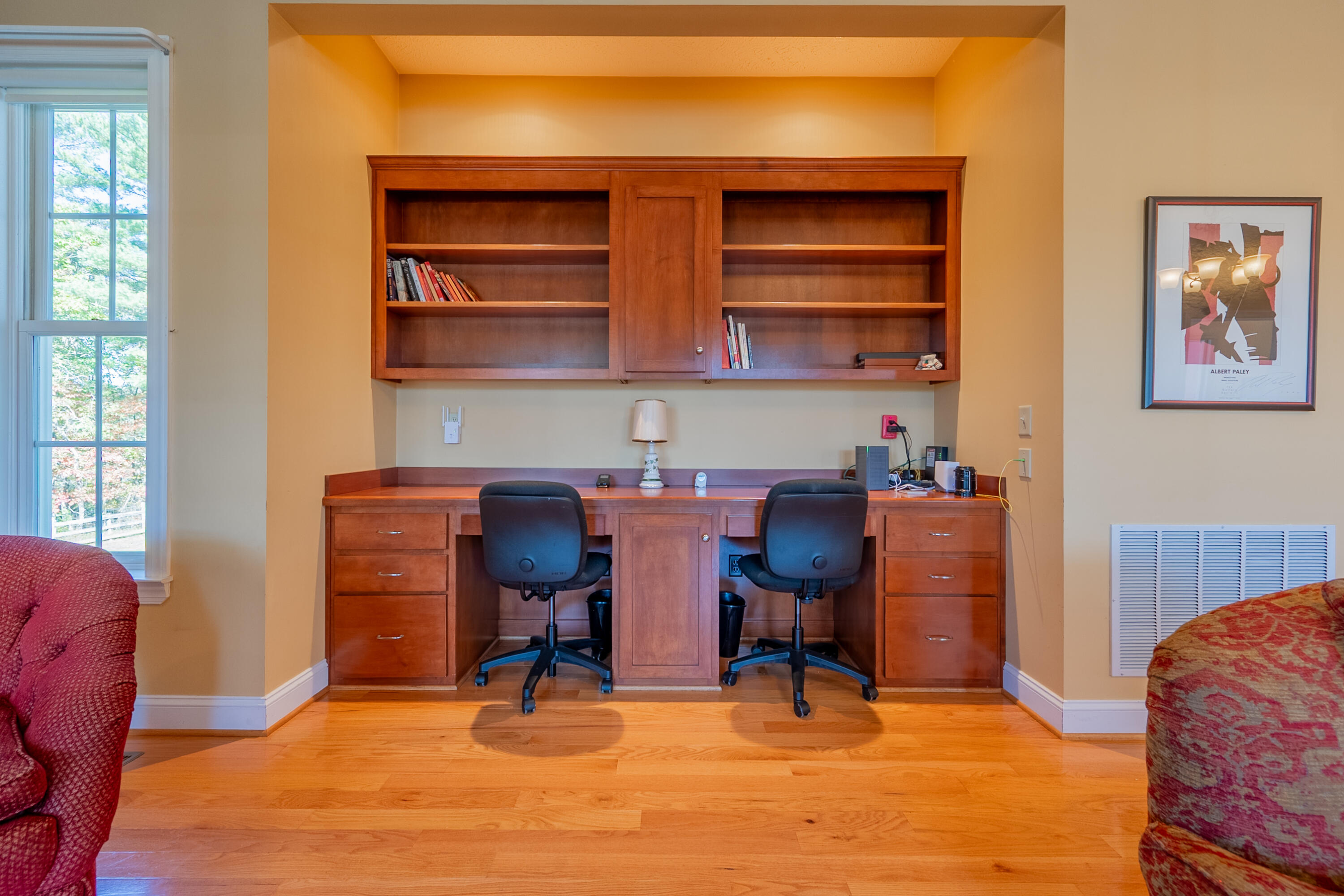 254 Dusty Mile Road Northwest Willis, VA 24380 - Photo 20 of 122 a view of a workspace with furniture and a window