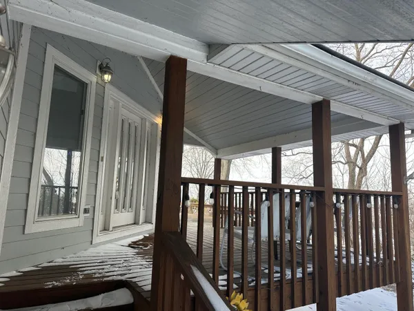 a view of a closet area with entryway
